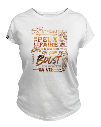 Tout est possible - teeshirt femme fabriqué en France