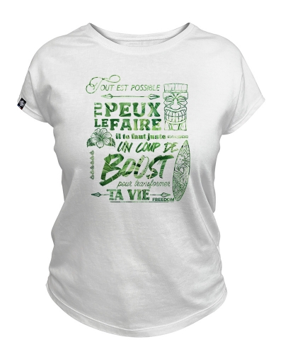 Tout est possible - teeshirt femme fabriqué en France